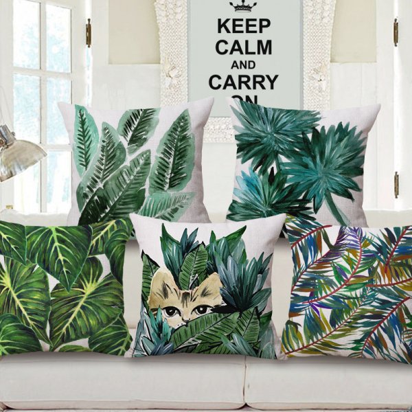 hawaiian-garden-tropical-font-b-banana-b-font-leaves-palm-leaf-print-car-decorative-pillowcase-pillow