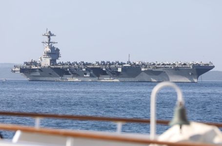 Vojko Basic / CROPIX/Cropix / Nosač zrakoplova USS Gerald R. Ford uplovio u Split