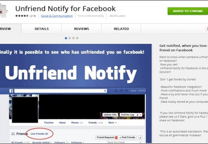 Od sad možete znati ko vas je obrisao sa Facebooka!