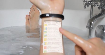 Pametna narukvica: Projektor vam ruku pretvara u - ekran!