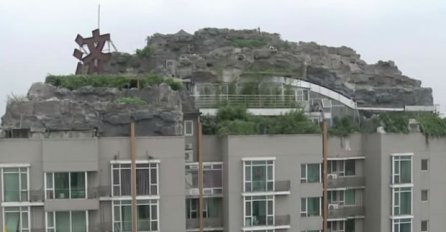 Pogledajte šta je čovjek napravio na vrhu zgrade (VIDEO)