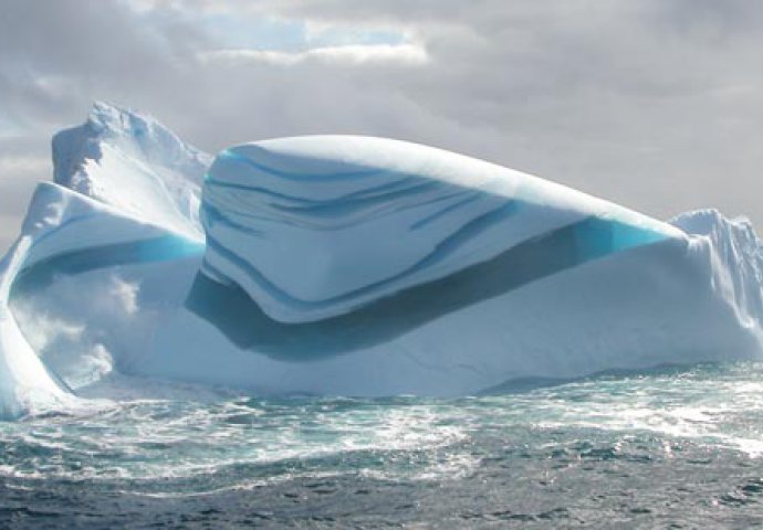 Ljepote zaleđenog svijeta: Prugaste sante leda