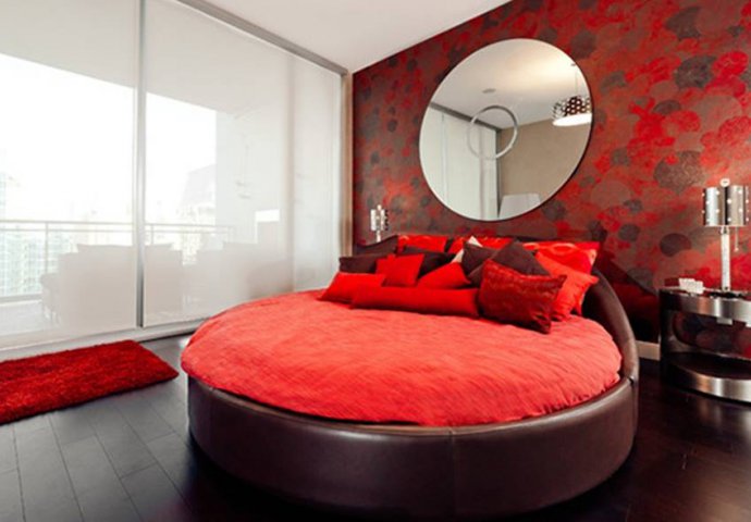Okrugli kreveti za modernu sobu