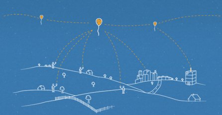 Stratosferski baloni za povezivanje oblasti bez interneta