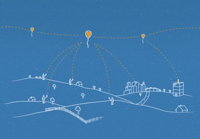 Stratosferski baloni za povezivanje oblasti bez interneta