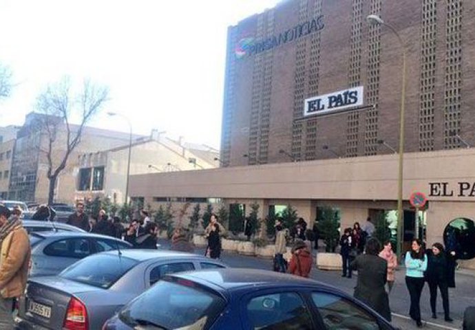 Evakuisana redakcija španskog lista