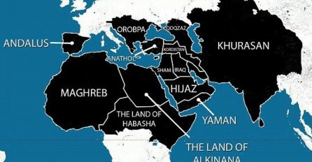IDIL nacrtao mapu velike Islamske države: Cijeli Balkan dio kalifata