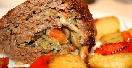 Rolada od mesa sa gljivama