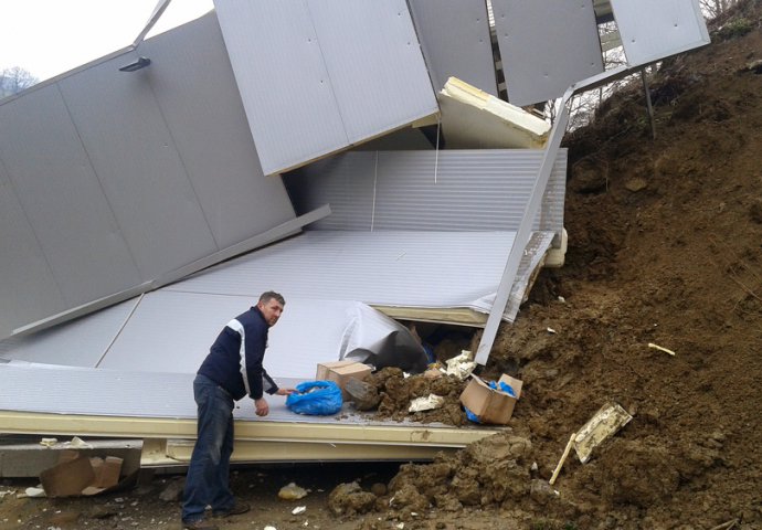 Foča: Klizište uništilo pogone vrijedne pola miliona KM