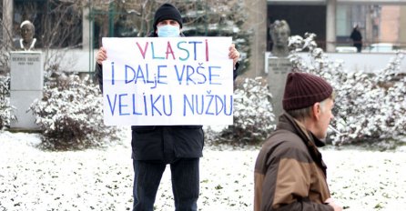 Na protestima u Sarajevu stotinjak građana