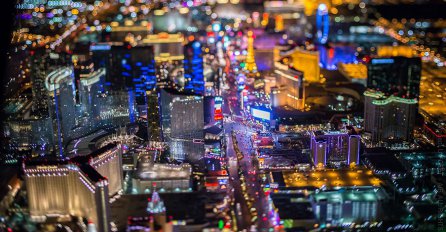Fascinantno: Pogledajte kako izgleda Las Vegas noću iz zraka