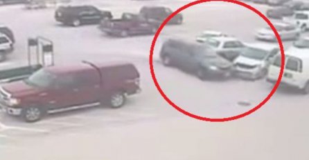 Deda star  92 godine se zabio u devet vozila na parkiralištu!