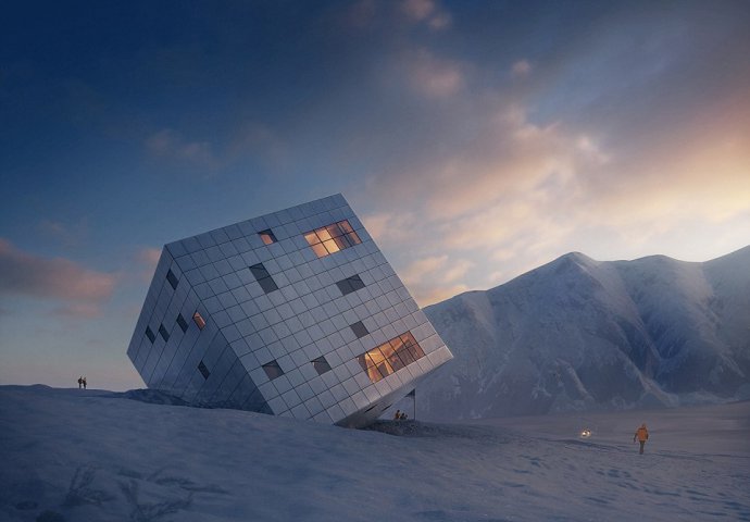 Planinska kućica futurističkog dizajna