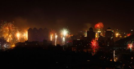 Novogodišnji vatromet u Pekingu- iz aviona