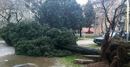 Mostar: Vjetar čupa vrata od automobila!