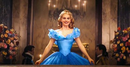 Lily James na premijeri Pepeljuge