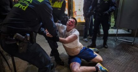 Foto: Krvave slike iz Madrida, navijači Schalkea divljali