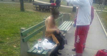 UZNEMIRUJUĆE fotografije: Žena se zapalila u centru Beograda