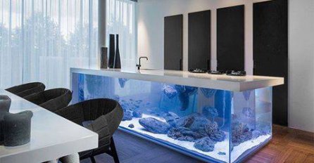 Za ljubitelje podvodnih avantura: Kuhinjski otok kao veliki akvarijum