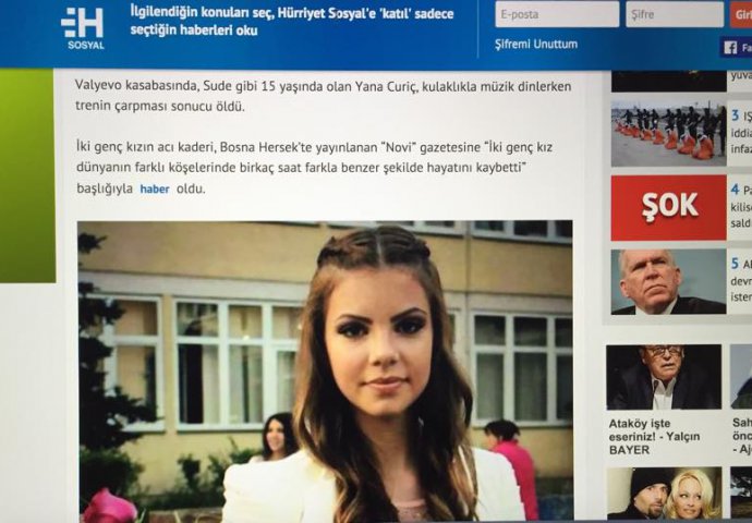 Ugledni turski Hurriyet prenio priču koju je objavio Novi.ba, ali i svi mediji u Turskoj!