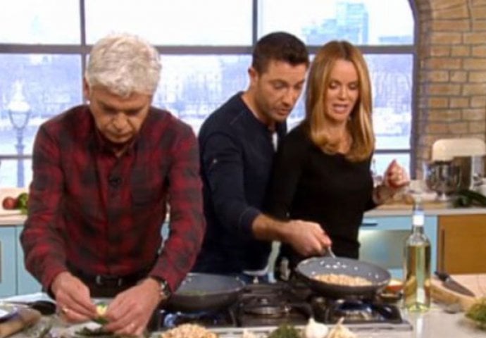 Pogledajte: Amanda Holden prosula tavu vrućeg graha po Gino D'Acampo