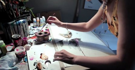 Pogledajte kako izgleda crtanje kafom