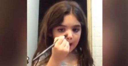 Petogodišnja make-up artistkinja