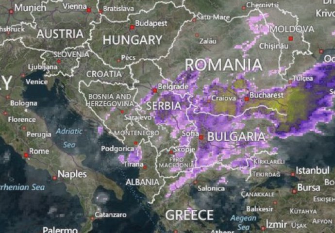 Ciklon večeras stiže iz Grčke: BiH će pogoditi obilne padavine, Sarajevo pod snijegom