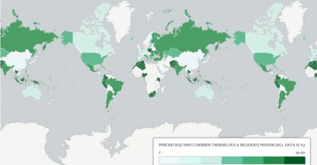 U svijetu duplo više vjernika od ateista: POGLEDAJTE MAPU i otkrijete kakva je situacija s BiH!