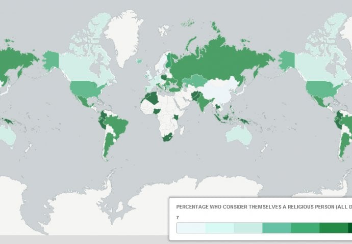U svijetu duplo više vjernika od ateista: POGLEDAJTE MAPU i otkrijete kakva je situacija s BiH!