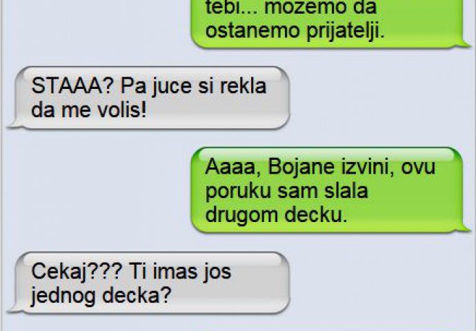 Djevojka poslala SMS pogrešnom momku, a onda se na čudesan način pokušala izvući