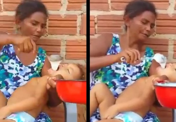 Beba je pojela cijeli obrok za svega nekoliko sekundi. Način na koji je hranjena će vas ŠOKIRATI!