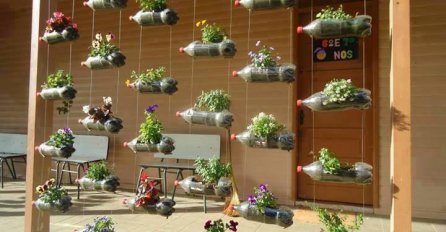 Impresivno: Od plastičnih flaša napravite vertikalne vrtove!