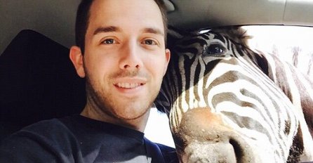 Selfie sa zebrom