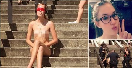 (VIDEO) Studentica gola sjedila na stepenicama kampusa, a evo i zbog čega!