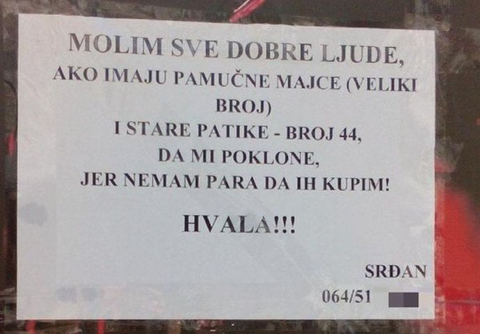 Ovaj oglas će vas rasplakati: "Nemam para da kupim patike..."