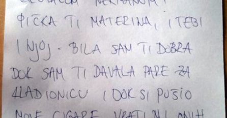 Pismo ostavljene Sanele postalo hit na internetu