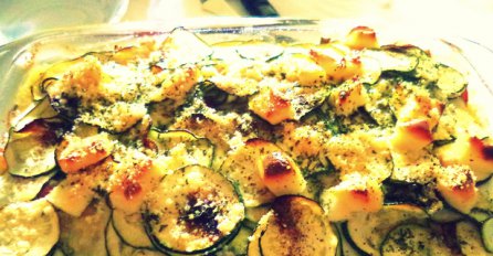 Lagano zapečena palenta sa povrćem