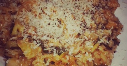 Rižoto s tikvicama i špinatom