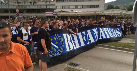 Navijači BiH "zapalili" Zenicu: Pogledajte dio atmosfere