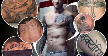 (FOTO) KĆERKA BIRALA: Da li će David Beckham zažaliti zbog ove tetovaže?