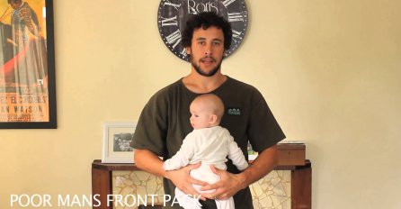 (VIDEO) Lekcija za novopečene tate: Evo kako pravilno držati bebu!