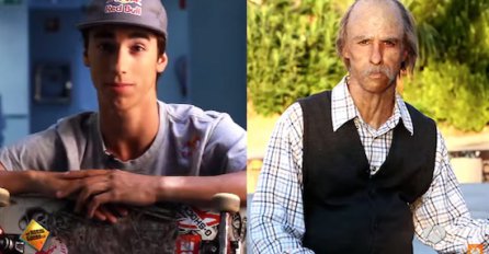 Svi mislili da je dedica koji jedva hoda, a onda je stao na skateboard