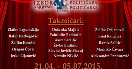 Nakon tri mjeseca tijesne borbe: Izabran najljepši političar u BiH!