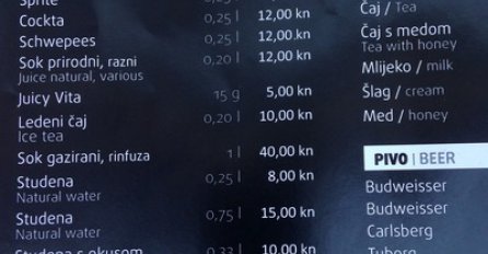 U Hrvatskoj naplaćuju čašu obične vode iz česme