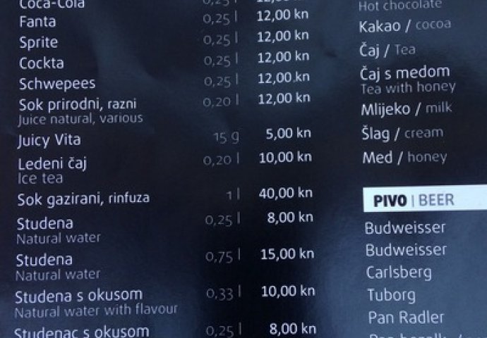 U Hrvatskoj naplaćuju čašu obične vode iz česme