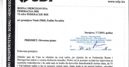 Nermin Nikšić uputio otvoreno pismo premijeru Vlade FBiH, Fadilu Novaliću