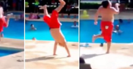 Popravit će vam dan: Pogledajte neodoljivi ples ovog klinca pored bazena!