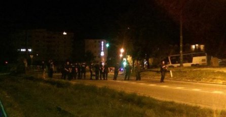 Clashes between fans of Bosnian FK Sarajevo and Polish Lech Poznan