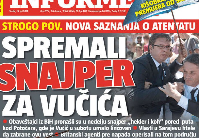  Kamenje, pesnice, noževi, malo li je? " Informer " pronašao i izmišljeni snajper koji je umalo linčovao Vučića